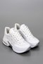 Mdln 492 Floral Motif Stone Detailed Side Zipper Sneakers