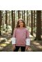 Girls' Sweatshirt White Cute Heart Printed Plush Sleeves Pearl Detailed Cotton Sweatshirt - 6