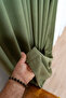 Natural Textured Linen Decorative Battery-Free Fo Drapery Curtain Alon Bedroom - 7