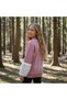 Girls' Sweatshirt White Cute Heart Printed Plush Sleeves Pearl Detailed Cotton Sweatshirt - 3