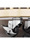 Medium Light Luxury Gold Coat Rack 80cm with Rotating Mirror, 4 Hooks, Storage Basket & Wheels - 6
