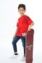 Boy's Printed Crew Neck Short Sleeve T-Shirt