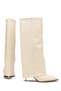 Women's Below Knee Daily Pointed Toe High Heeled Golf Detailed Boots 1405 - 3