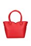 Women's Heart Patterned Metallic Logo Detachable Long Strap 100% Leather Red Shoulder Bag - 2