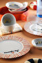 Crimson Lines 8 Piece Breakfast Set for 2 People - 2