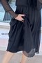 Flounce Straight Yoryo Chiffon Dress 6K237 - 7