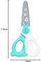KIDI Cut Safety Children's Craft Scissors 12 cm - Turquoise (Assorted Colours) - 4
