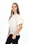 Girl's Crew Neck Watermelon Sleeve T-Shirt - See-Through Look - 3
