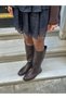 Brown Leather (Svoly) Zippered Riding Women's Boots - 4
