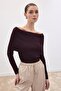 Madonna Collar Sweater - Plum - 6