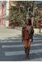 Brown Leggings Detail Buckle Detailed Women's Boots - 3