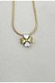 Steel Clover Heart-Shaped Design Necklace Women Gold Color Elegant Minimal