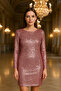 Elegant Shoulder Shoulder Pad Layered Sequin Embroidered Backless Evening Dress Stylish Evening Gown