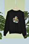 سترة رياضية من القطن بأكمام طويلة مطبوعة بطبعة الأفوكادو من BAR AVOCADO، مبطن بالصوف NISEX SWEATSHIRT