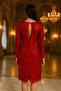 Elegant Shoulder Shoulder Pad Layered Sequin Embroidered Backless Evening Dress Stylish Evening Gown - 2