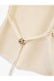 Mock Neck Sleeveless Belted Blouse - 4