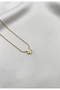 Steel Clover Heart-Shaped Design Necklace Women Gold Color Elegant Minimal - 4