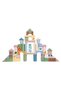 Set 50 cuburi de lemn Smart&Fun, Multicolor - 2