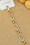 Xuping Vip Bracelet - En 7mm Xuping Zircon Stone Figured Greek Jeweler Gold Bracelet Does Not Tarnish 17+2cm - 4