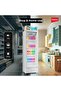 ثلاجة عرض IMSC300W — سعة 280 لترًا، 4 أرفف، إضاءة داخلية، قفل أمان للأطفال، عجلات - 2