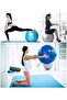 65 cm Anti-Burst Exercise Yoga Ball with Pump (Blue) - 6