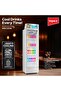 ثلاجة عرض IMSC300W — سعة 280 لترًا، 4 أرفف، إضاءة داخلية، قفل أمان للأطفال، عجلات