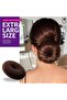 Donut Hair Bun Maker (Dark Brown) Set of 7 Pieces - 6