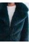 Lcwaikiki classic petrol jacket collar women Faux Fur Coat - 2