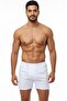 5 Pieces White 100% Cotton Comfortable Cut Men's Long Underwear Boxer - 3