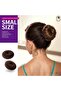 Donut Hair Bun Maker (Dark Brown) Set of 7 Pieces - 3