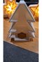 3-Piece New Year Tree and Stars Themed Led Candle Holder (Green, Gold, and Red - Candle Included) - 5