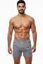 20 Pieces Gray 100% Cotton Comfortable Cut Men's Long Underwear Boxer - 3