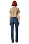 Women's High Waist Flare Leg Slit Denim Pants Functional Durable Quality Modern - 5