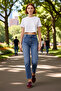 Women's High Waist Relaxed Fit Jeans Functional Durable Quality Comfortable Aesthetic Stylish - 2