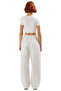 Women's Linen Look Wide Leg Pants Functional Durable Quality Comfortable Aesthetic Stylish - 6