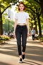Women's Anthracite High Waist Mom Jean Pants Functional Durable Quality Comfortable Modern - 2