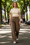 Women's Gabardine High Waist Wide Leg Pants Functional Durable Quality Comfortable Sports - 3