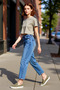 Women's Open High Waist Straight Cut Denim Pants Functional Durable Quality Comfortable Stylish