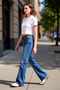 Women's High Waist Wide Leg Denim Pants Cool & Comfort Design Functional Durable Stylish