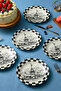 Istanbul Themed 6-Piece Maiden's Tower Patterned 20 cm Cake Plate Set – Stylish Presentation Cake Dessert Plates - 4