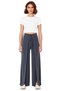 Women's Wide Leg Trousers with Tie Detail Slit Pants Functional Durable Quality Aesthetic - 5