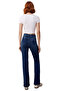 Women's Dark High Waist Flare Denim Pants Functional Durable Quality Comfortable Aesthetic - 5