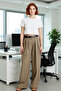 Women's Mink Belted Wide-Leg Pants Functional Durable Quality Comfortable Aesthetic Stylish - 3