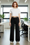 Wide Leg High Waist Denim Pants Women's Functional Durable Quality Comfortable Aesthetic - 4