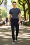 For Woman Light S Slim Fit Fabric Woven Pants Waist Tie Detail Functional Durable Stylish - 3
