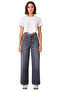 Women's High Waist Wide Leg Denim Pants Functional Durable Quality Comfortable Aesthetic - 4