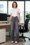 Women's High Waist Wide Leg Denim Pants Functional Durable Quality Comfortable Aesthetic - 3
