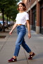 Women's High Waist Relaxed Fit Jeans Functional Durable Quality Comfortable Aesthetic Stylish