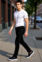 Men's Open Slim Fit Zippered Jeans Functional Durable Quality Comfortable Aesthetic
