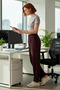 Women's Plum Wide-Leg Woven Pants Functional Durable Quality Comfortable Aesthetic Stylish - 3
